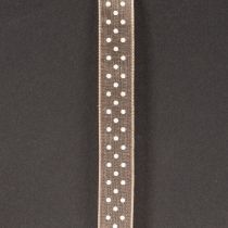 Product Gift ribbon with polka dots for stylish wedding decorations and creative packaging, 1.5cm wide, 20m long