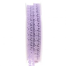 Product Deco ribbon crocheted lilac 12mm 20m