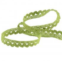 Product Lace trim lace ribbon green crochet lace W9mm L20m