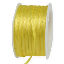 Product Decorative ribbon gift ribbon yellow taffeta 3mm x 50m