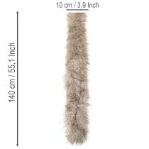 Product Artificial fur ribbon, decorative ribbon, long, soft, 10x140cm, 3 pieces