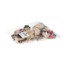 Product Decoration figure snowman wood 10cm 9 St