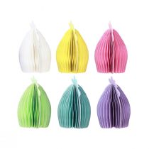 Product Decorative figures honeycomb paper chickens colored 7.5×4.5×8cm 6pcs