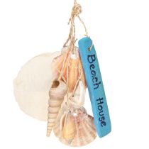 Product Decorative hanger Beach House Blue Capiz tower snail H25cm