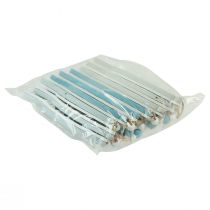 Product Decorative hanger fish wood hanging decoration maritime blue 12cm 9 pieces