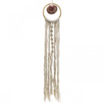 Decorative hanger maritime, shell pendant macrame decoration 45×11.5cm