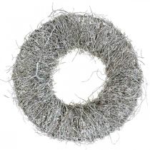 Decorative wreath nature, vine wreath, natural wreath Ø25cm white