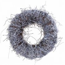 Product Decorative wreath nature, vine wreath, natural wreath Ø25cm snowed