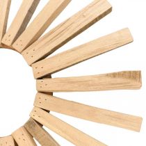 Decorative wreath wooden wreath motif sun rustic vintage Ø40cm
