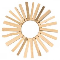 Decorative wreath wooden wreath motif sun rustic vintage Ø40cm
