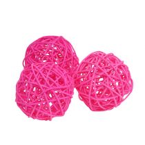 Ball for decoration Pink Ø7cm 18pcs