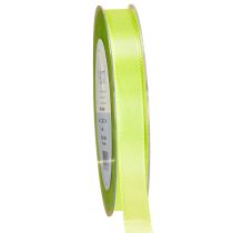 Product Decorative ribbon gift ribbon lime green 15mm 50m