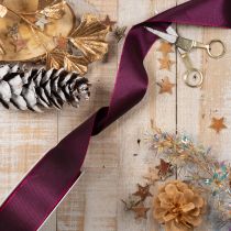 Product Taft Ribbon for Gift Wrapping 40mm Burgundy 50m