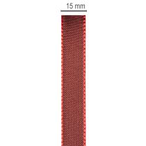 Product Decorative Burgundy Taffeta Ribbon 15mm x 50m for Crafting and Gift Wrapping
