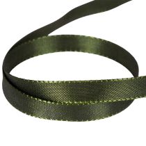 Product Dark Green Narrow Taffeta Ribbon 10mm x 50m - Decorative Gift Wrap and Crafting