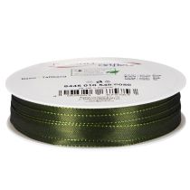 Product Dark Green Narrow Taffeta Ribbon 10mm x 50m - Decorative Gift Wrap and Crafting