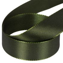 Product Shiny Green Taffeta Ribbon 25mm x 50m for Gift and Home Decoration