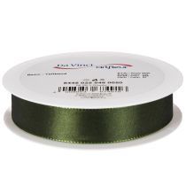Product Shiny Green Taffeta Ribbon 25mm x 50m for Gift and Home Decoration