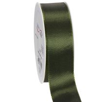 Product Satin Ribbon for Gift Wrapping Moss Green Taft 40mm x 5m