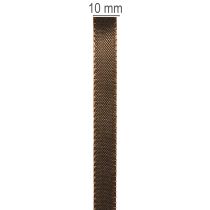 Product Decorative Polyester Tafetta Ribbon 10mm x 50m Chocolate Brown for Crafting and Gift Wrapping