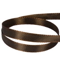 Product Decorative Polyester Tafetta Ribbon 10mm x 50m Chocolate Brown for Crafting and Gift Wrapping