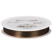Product Brown Tafetta Ribbon for Decorative Use, 15mm Wide, 10m Roll