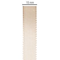 Product Satin Ribbon Taft Beige 15mm x 50m for Indoor Decorations