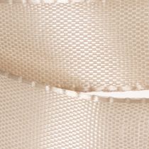 Product Satin Ribbon Taft Beige 15mm x 50m for Indoor Decorations