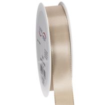 Product Satin Ribbon Beige 25mm x 50m for Decorative Use
