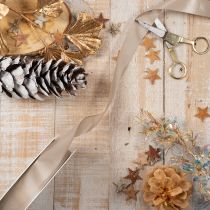 Product Beige Satin Decorative Ribbon 25mm x 50m