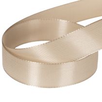 Product Beige Satin Decorative Ribbon 25mm x 50m