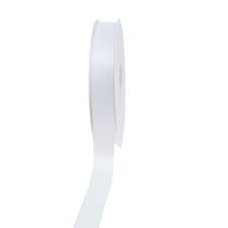Decorative ribbon white 15mm 50m