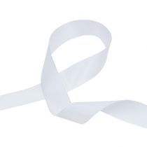 Decoration ribbon white 40mm 50m