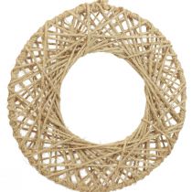 Decorative ring jute covered hanging decoration boho decoration nature Ø28cm 4pcs