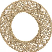 Decorative rings jute covered hanging decoration boho decoration nature Ø38cm 2pcs