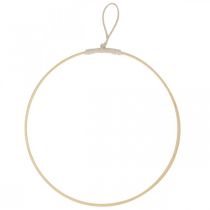 Decorative ring for hanging, window decoration, wall decoration natural colors Ø30cm 4pcs