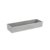 Product Decorative bowl square gray 32cm x 10.5cm H5cm