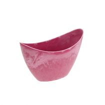 Product Decorative bowl plastic pink 20cm x 9cm H11.5cm, 1p