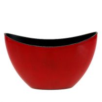 Product Decorative bowl plastic red-black 24cm x 10cm x 14cm 1 pc