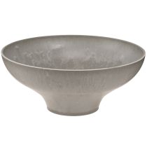 Product Decorative bowl with base, plant bowl round, grey, Ø19cm, H8cm