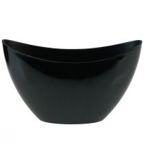 Product Decorative Bowl Black Oval Plant Boat 24x9.5cmx14.5cm