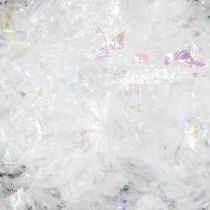 Product Decorative Snow Fine Snow White Snowflakes Iridescent 2.5L×4St