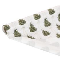 Product Christmas Fabric Rolls with Tree and Bow Designs 35cm x 120cm Set of 2