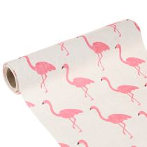 Product Deco fabric Flamingo White-Pink 30cm x 3m