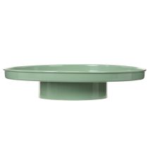 Product Round Green Metal Pedestal Tray 30cm for Table Arrangements