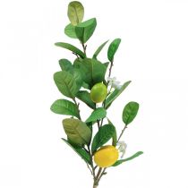 Decorative lemon branch with flowers and fruits H68cm