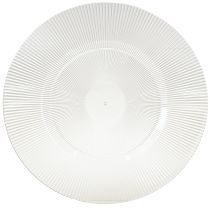 Product Decorative plate with grooves plastic plate plastic plate clear Ø33cm