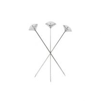 Diamond needles Ø6mm trans clear 85 pieces