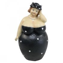 Product Decorative figure chubby woman, fat lady figure, bathroom decoration H23cm