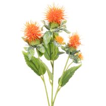 Product Artificial Safflower Stems Orange for Vase Decoration and Home Styling 55cm Set of 4